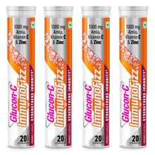 Glucon C Immunofizz Orange Flavored Effervescent Tablets (Pack Of 4)