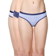 Enamor CR01 Low Waist Cotton Panty-Pack of 3 - Multicolor