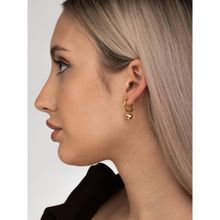 Palmonas 18k Gold Plated Small Heart Hoop Earrings for Women
