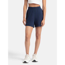 Jockey A157 Women Super Combed Cotton Rich Straight Fit Shorts - Navy Blazer