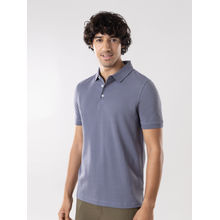 Gloot Anti Stain & Anti Odor Cotton Polo with No - Curl Collar - GLA001 Ocean Grey