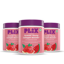 Plix The Plant Fix Watermelon Collagen Booster Powder - Pack Of 3