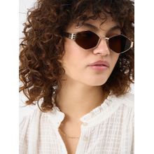 Accessorize London Women'S Oval Metal Sunglasses-Ma-10009193891