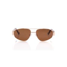 VOX Aviator Sunglasses Green Rim Polarised and Uv Protected Lens Sunglasses-Vx054 (52)
