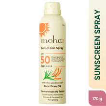 Moha Sunscreen Spray SPF 50 PA ++++ High Protection With Rice Bran Oil For Glowing Skin