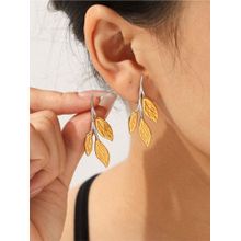 White Lies Leaf Drop Earrings
