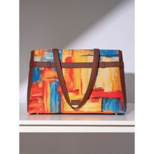 Zouk Women Multi Color Abstract Printed Shoulder Bag