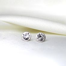 GIVA Silver Zircon Shine Earrings