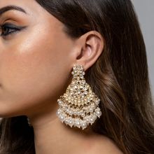 Teejh Priyal Pearl and Polki Earring