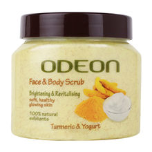 ODEON Brightening & Revitalising Turmeric & Yogurt Face and Body Scrub