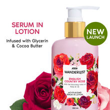 Wanderlust English Country Rose Floral Body Lotion Serum-in-Lotion for Supple Skin
