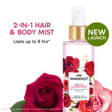 Wanderlust English Country Rose Floral Long Lasting Fine Fragrance Body & Hair Mist