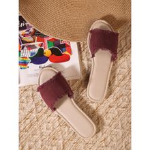 Indya Rust Fringe Flats