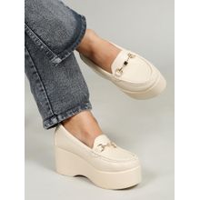 Flat n Heels Women Beige Loafers