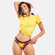 Bummer Multi-Color Womens Printed Micro Modal Bikinis Panties Soft & Breathable