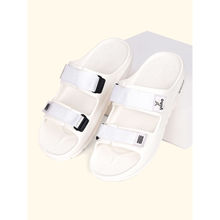 Yoho White Wilo Double Strap Sandals for Men