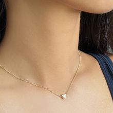Ayesha Heart Mini Pendant Gold-Toned Dainty Necklace