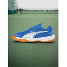 Puma Solarflash III Unisex Blue Sport Shoes (UK 3.5)