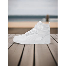 Puma Court Shatter Mid Men White Sneakers