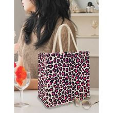 Earth Bags LEOPARD PRINTED LUNCH BAGS WITH PADDED HANDLES