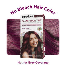 Paradyes Glossy Hair Tint Semi-Permanent Creme Hair Color Red-Purple - Berry Plum