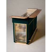 HAUS OF BARS BY SPEEDX Double Model 2.0 – Luxury Home Bar with Dual Refrigerators Green (30L)