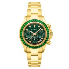 Duxot Atlantica Limited Edition Chronograph 36Pcs Cubic Zircona Round Dial Mens Watch - Dx-2048-55