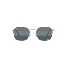 Ray-Ban Silver Sunglasses (0RB3694-Irregular-Silver Frame-Blue Lens-53: 53 mm)