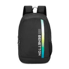 United Colors of Benetton Brenton Unisex Polyester Backpack - Black (M)