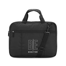 United Colors of Benetton Clover Unisex Polyester Business Case - Black (M)