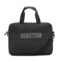United Colors of Benetton Cadet Unisex Polyester Business Case - Black (M)