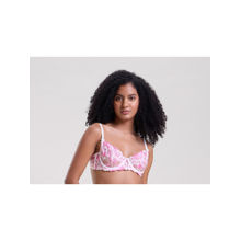 Mysthelle Fleur Pink Embroidered Balconette Bra