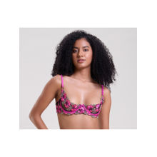 Mysthelle Iris Embroidered Quarter Cup Bra