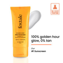 Foxtale Glow Sunscreen SPF 50 PA++++ with Vitamin C & Niacinamide for a Dewy Glow