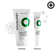 Novology Acne Reduction Cleanser + Acne Spot Corrector Gel Combo