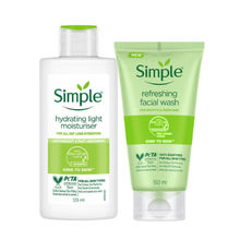Simple Kind To Skin Refreshing Facial Wash + Hydrating Light Moisturiser