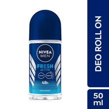 NIVEA MEN Deodorant Roll On, Fresh Active, 48h Long lasting Freshness