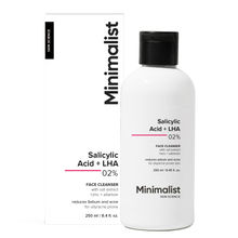 Minimalist 2% Salicylic Acid + LHA Face Cleanser With Zinc For Reducing Sebum & Acne
