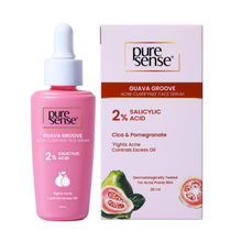 PureSense 2% Salicylic Acid Face Serum with Guava for Acne Prone Oily Skin