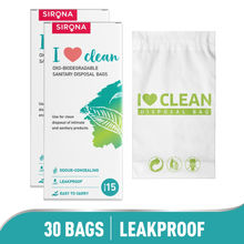 Sirona Sanitary Disposal Bags for Discreet Disposal of Intimate Products (30 Bags)