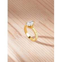 Palmonas Pear Stone Ring for Women - Waterproof and Anti-Tarnish