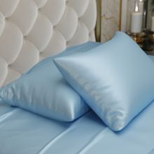 Stoa Paris Blue Ultra Satin Pillow Covers (Set Of 2)