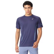 ASICS Men's Blue Polyester Sports T-Shirt