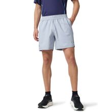 ASICS Men's Grey Polyester Solid Sports Shorts