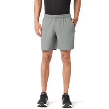 ASICS Men's Grey Polyester Solid Sports Shorts