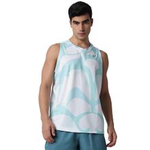 ASICS Men's White Polyester Sports Tank Top