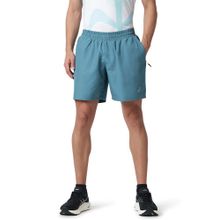 ASICS Men's Blue Polyester Solid Sports Shorts