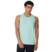 ASICS Men's Green Polyester Sports Tank Top