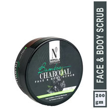 NutriGlow NATURAL'S Bamboo Charcoal Face & Body Scrub With Activated Charcoal Powder