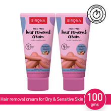 Sirona Talc Free Hair Removal Cream for Dry & Sensitive Skin with Aloevera, Vitamin E & Shea Butter